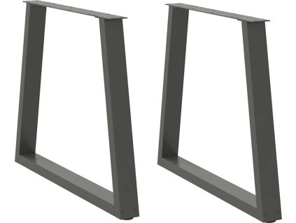 Nohy k jídelnímu stolu ve tvaru V, 2 ks, , 70 x (72-73,3) cm, ocel [4012569] (Barva Bílá)