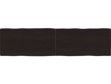 Stolní deska 160x40x(2-6)cm ošetřený dub živá hrana [363969] (Barva Světle hnědá)