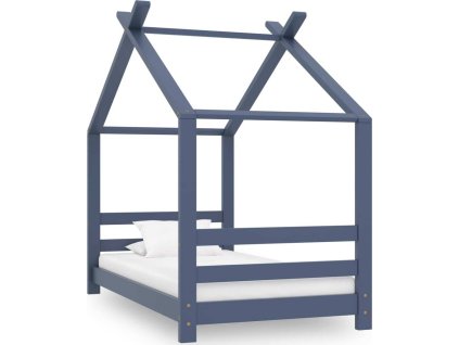 Rám dětské postele masivní borovice 70 x 140 cm [289613] (Barva Šedá)