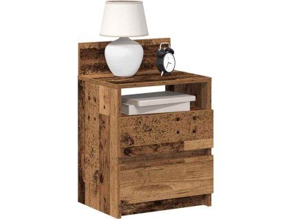 Noční stolky 2 ks se 2 zásuvkami 40 x 33 x 60 cm [858577] (Barva dub artisan)