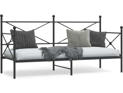 Válenda bez matrace 80x200 cm ocel [4104666] (Barva Černá)