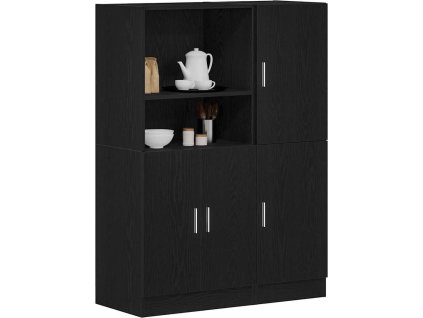 Sada 2 kusů kuchyňských skříněk kompozitní dřevo [3324148] (Barva Hnědý dub)