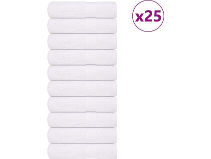 Ručníky FROGN 25 ks 100x150 cm 360 g/m² [136660] (Barva Bílá)