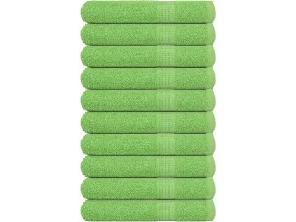 Saunové osušky FROGN 10 ks 80x200 cm 360 g/m² [137033] (Barva Jablkově zelená)