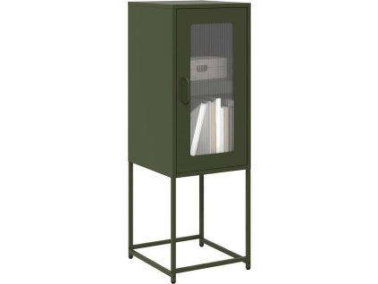 Příborník 36x39x107 cm ocel válcovaná za studena [853402] (Barva Olivově zelená)