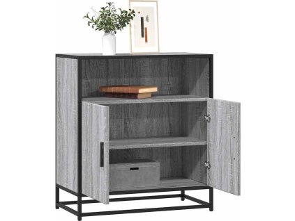 Příborník 68 x 35 x 76 cm kompozitní dřevo [848999] (Barva Černá)