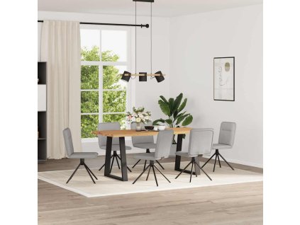 Jídelní židle 6 ks textil [3315611] (Barva Obláčkově šedá)