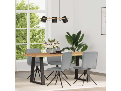 Jídelní židle 4 ks textil [3315332] (Barva Světle šedá)