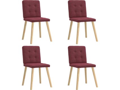 Jídelní židle 4 ks textil [3315173] (Barva Tmavě zelená)