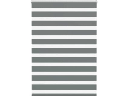 Zebra roleta 105x150 cm šířka látky 100,9 cm polyester [4014132] (Barva Tmavě šedá)