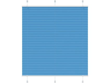 Plisovaná roleta 120x100 cm Šířka látky 119,4 cm [4015181] (Barva Modrá)