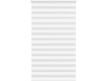Zebra roleta 125x200cm šířka látky 120,9cm polyester [4014786] (Barva Bílá)