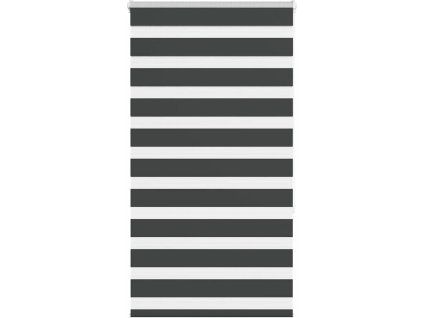Zebra roleta šířka látky 65,9 cm polyester [4014229] (Barva Černá)