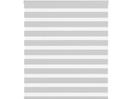 Zebra roleta 120x100 cm šířka látky 115,9 cm polyester [4014421] (Barva Světle šedá)