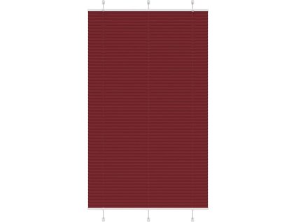Plisovaná roleta 120x200 cm Šířka látky 119,4cm Polyester [4015266] (Barva Vínová)