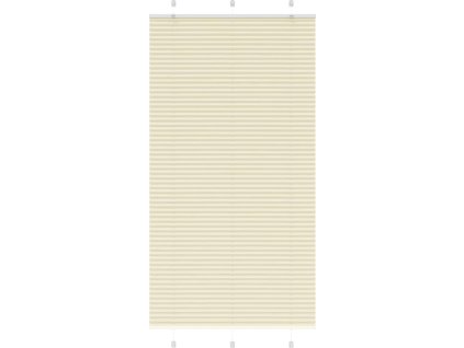 Plisovaná roleta 105x200 cm Šířka látky 104,4cm Polyester [4015314] (Barva Krémová)