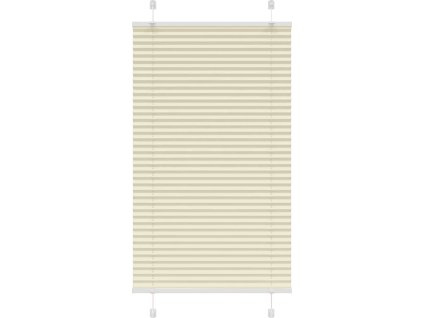 Plisovaná roleta 75x150 cm Šířka látky 74,4 cm Polyester [4015291] (Barva Krémová)