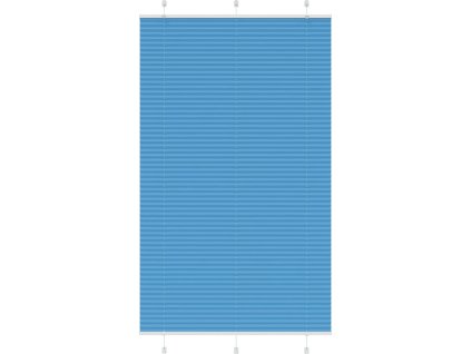 Plisovaná roleta 115x200 cm Šířka látky 114,4 cm [4015214] (Barva Modrá)