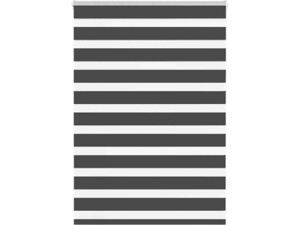 Zebra roleta šířka látky 110,9 cm polyester [4014212] (Barva Černá)