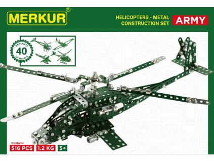 Stavebnice Merkur Helikopter Set, 515 dílů, 40 modelů [6902789]