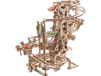 Hračka Ugears 3D dřevěné mechanické puzzle Kuličková dráha řetězová [6902743]