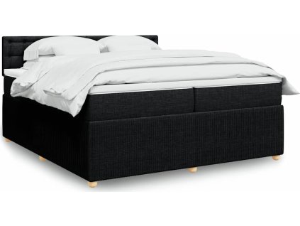 Box spring postel s matrací 200x200 cm textil [3289879]