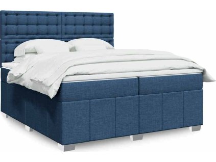 Box spring postel s matrací 200x200 cm textil [3294095]