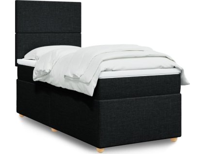 Box spring postel s matrací 90x200 cm textil [3293458]