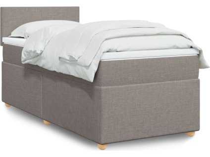Box spring postel s matrací 90x200 cm textil [3288860]