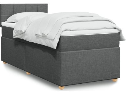 Box spring postel s matrací 90x200 cm textil [3288864]