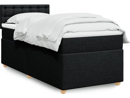 Box spring postel s matrací 90x200 cm textil [3286579]