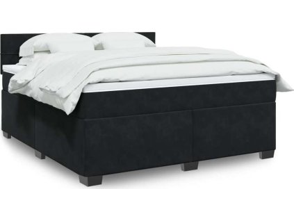 Box spring postel s matrací 180x200 cm samet [3288680]