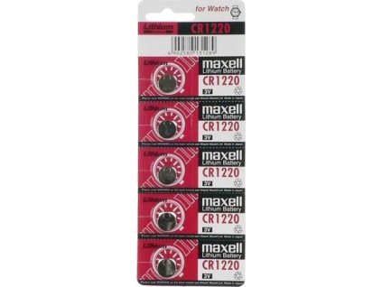 Baterie Avacom knoflíková Maxell Lithium CR1220 3V, průměr 12mm, 1ks blistr - nenabíjecí [55330912]