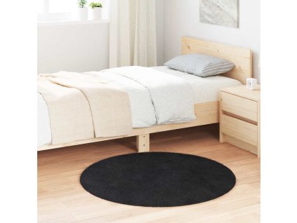 Koberec Shaggy s vysokým vlasem NAVARRA 100x100 cm [4102894] (Barva Černá)