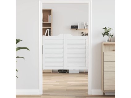 Křídlové dveře  Louvred Design 2 páry 80x100 cm [4107143] (Barva Bílá)