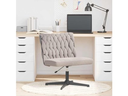 otočná kancelářská židle vlněná látka podobná vlně [4105397] (Barva Světle šedá)