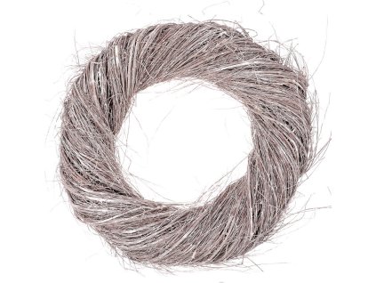 Věnec z proutí - pr. 50 cm, barva šedo-bílá OC3731 [3731]