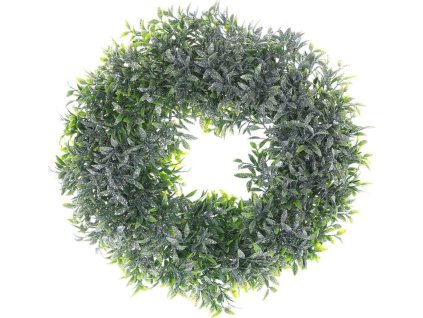 Věnec z myrty - pr. 30 cm, umělý, ojíněný SG6080 [6080]