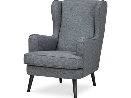 Křeslo, šedá látka, nohy buk AK-A1318 GREY2