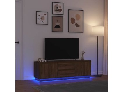 TV skříňka s LED osvětlením 160,5x41x50 cm [3328432]