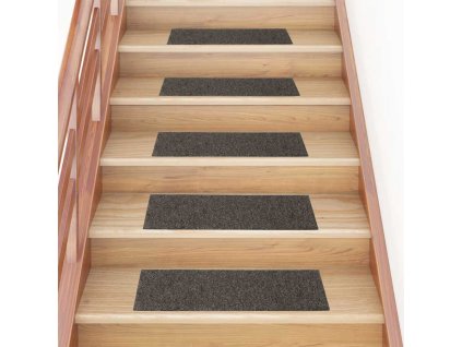 Schodové rohože samolepicí 30 ks 76 x 20 cm obdélníkové [3365729] (Barva Antracitová)