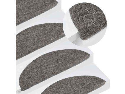 Samolepicí rohože na schody 20 ks 56x17x3 cm [3365909] (Barva Šedá)