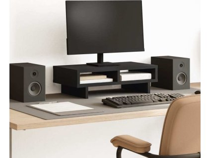 Stojan na monitor 50 x 27 x 15 cm kompozitní dřevo [854748] (Barva Hnědý dub)