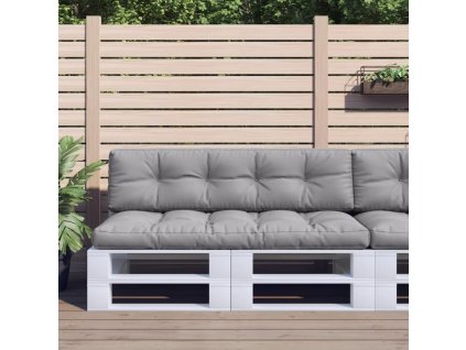 Podušky na palety 2 ks textil [360822] (Barva Šedá)