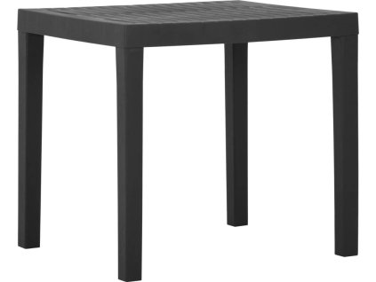 Zahradní stůl 79 x 65 x 72 cm plast [315843] (Barva Šedá)