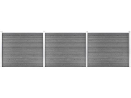 Set plotového dílce WPC 526 x 146 cm [3070456] (Barva Šedá)