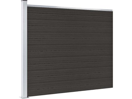 Plotový dílec WPC 175 x 146 cm [148985] (Barva Černá)