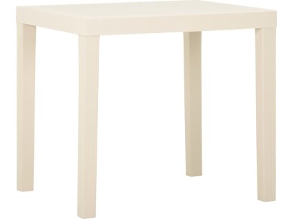 Zahradní stůl bílý 79 x 65 x 72 cm plast [315844]