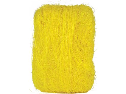 Sisalové vlákno - balení 500 g, barva žlutá SIS-500-ZLUTA
