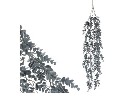 Eukalyptus - umělá převislá větev, šedá SG6113 GREY